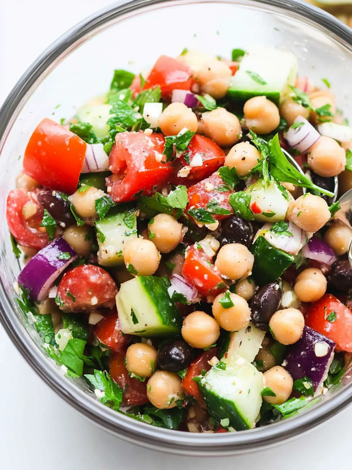 The Best Mediterranean Chickpea Salad in Just 10 Minutes 3 The Best Mediterranean Chickpea Salad
