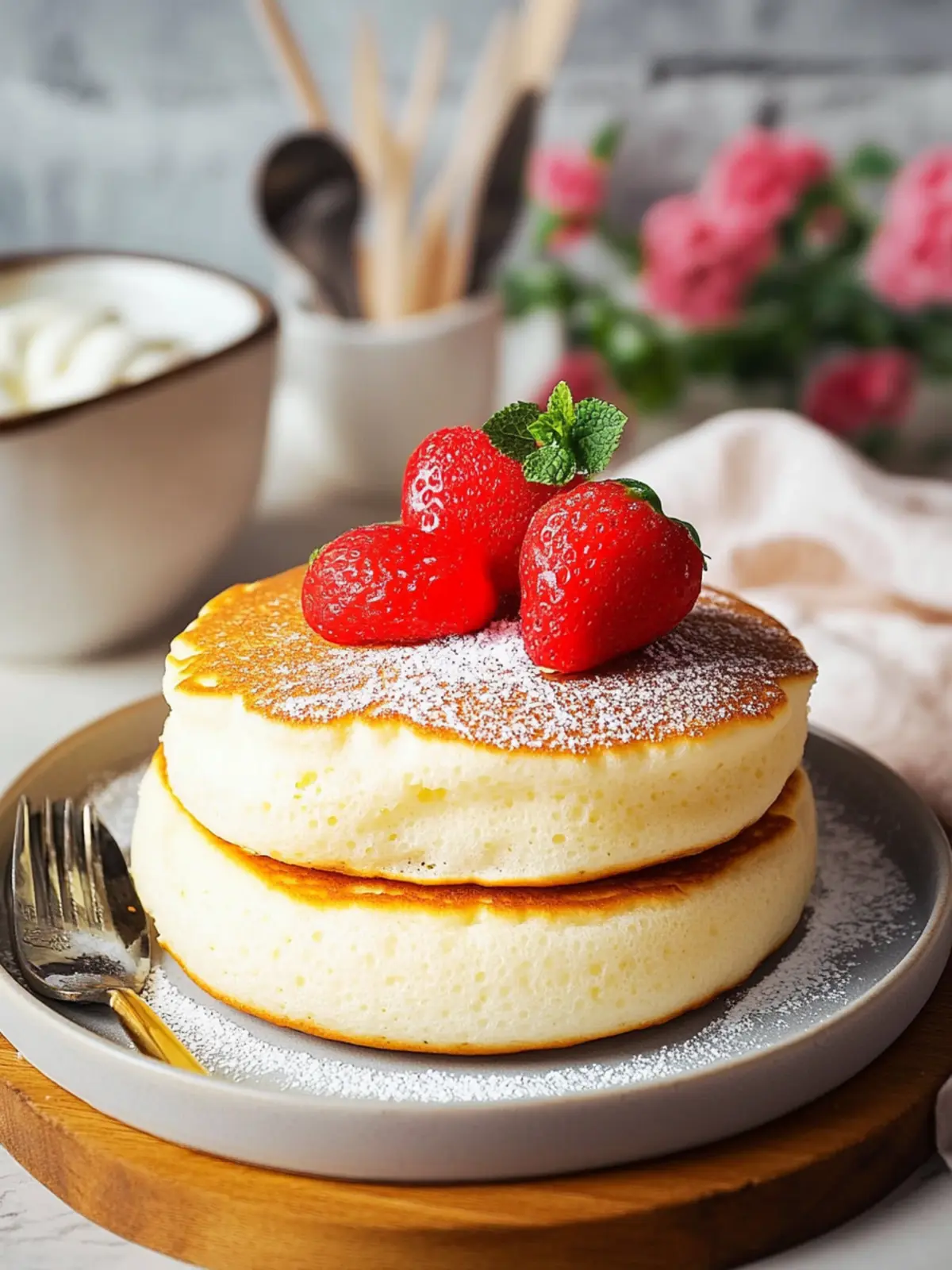 Fluffy Japanese Soufflé Pancakes: A Cloud-like Breakfast Bliss 4 Fluffy Japanese Soufflé Pancakes