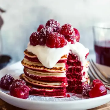 Irresistible Red Velvet Pancakes Recipe with Cream Cheese Bliss 10 Red Velvet Pancakes Recipe