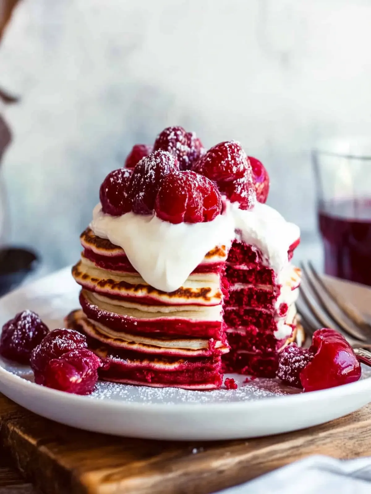 Irresistible Red Velvet Pancakes Recipe with Cream Cheese Bliss 5 Red Velvet Pancakes Recipe
