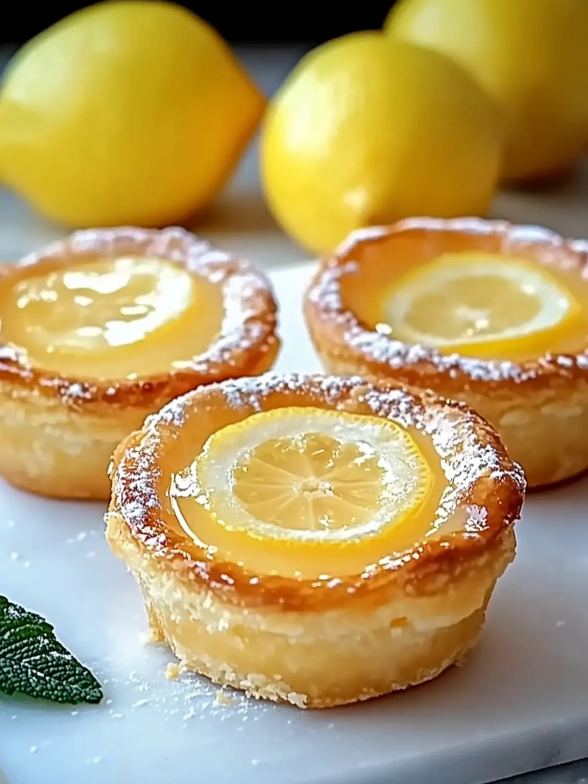 Delicious Baby Lemon Impossible Pies: Easy Mini Desserts 3 Baby Lemon Impossible Pies