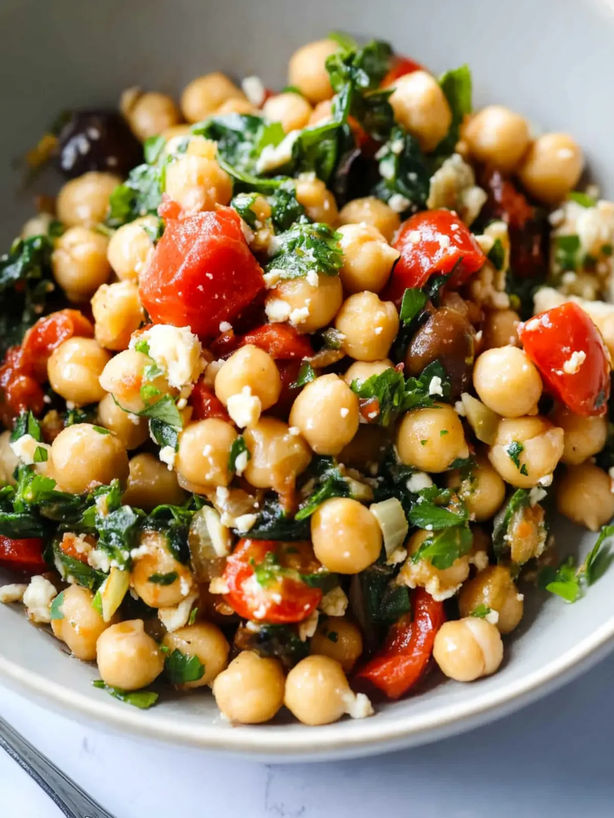 One-Pan Mediterranean Chickpea Dinner in 15 Minutes 3 One-Pan Mediterranean Chickpea Dinner