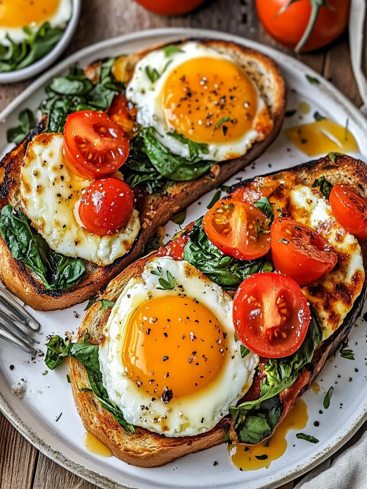 Mediterranean Breakfast Toast with Spicy Halloumi Surprise 4 Mediterranean Breakfast Toast with Spicy Halloumi Delight