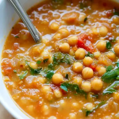 Hearty Chickpea Soup Ready in 20 Minutes for Cozy Days 9 Chickpea Soup (20 minutes)
