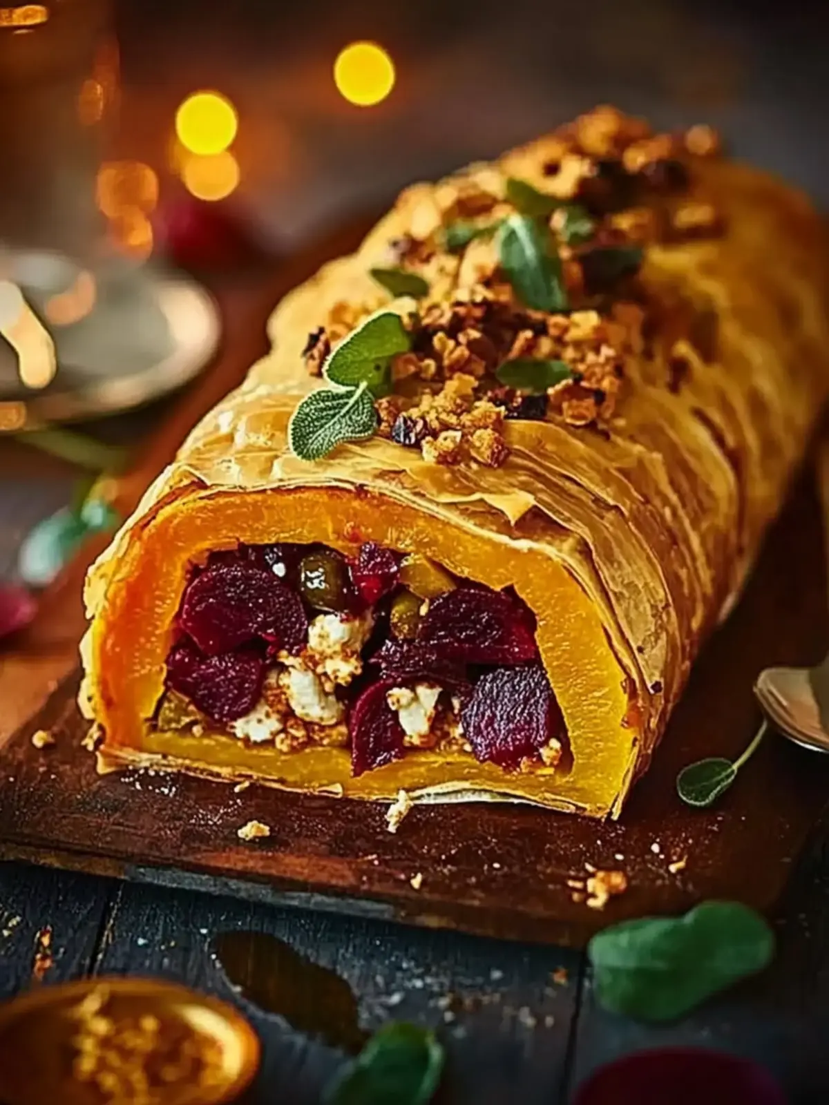 Spiced Squash, Feta & Beetroot Wellington: Festive Flavor Awaits 4 Spiced squash, feta & beetroot wellington
