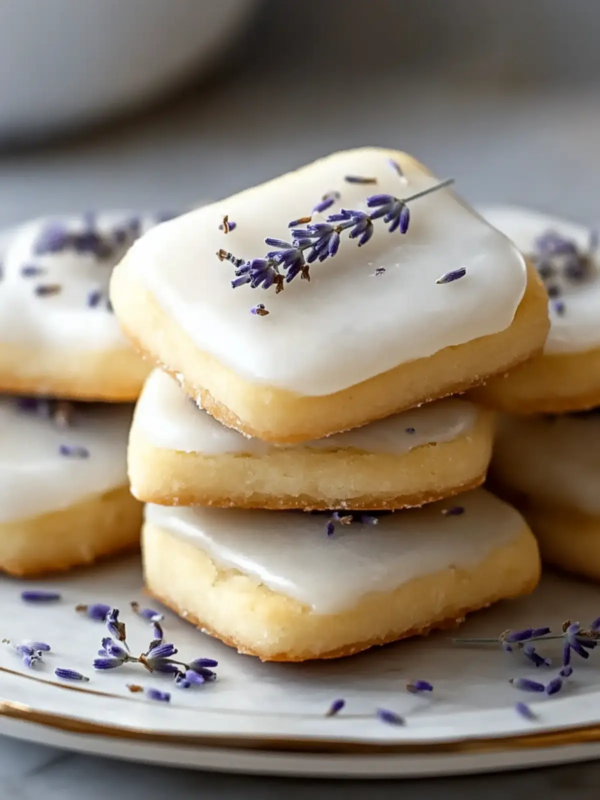 Iced Lemon Lavender Shortbread Cookies for Blissful Moments 2 Iced Lemon Lavender Shortbread Cookies for a Blissful Treat