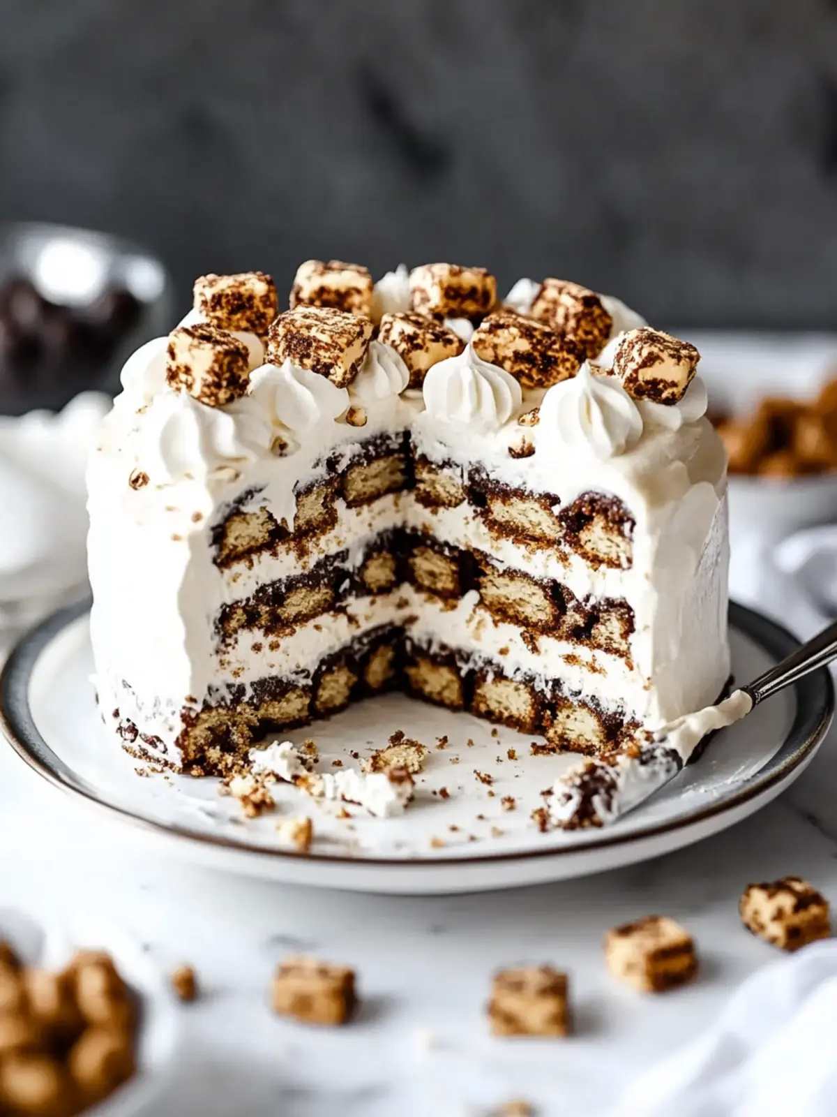 Decadent S’Mores Icebox Cake for Effortless Entertaining 5 S’Mores Icebox Cake