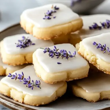 Iced Lemon Lavender Shortbread Cookies for Blissful Moments 10 Iced Lemon Lavender Shortbread Cookies for a Blissful Treat