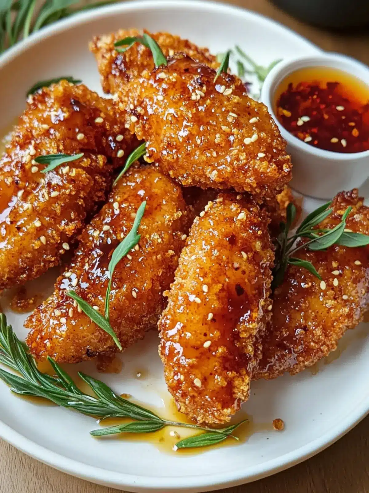 Baked Crunchy Hot Honey Chicken that's Sure to Impress! 4 Baked Crunchy Hot Honey Chicken
