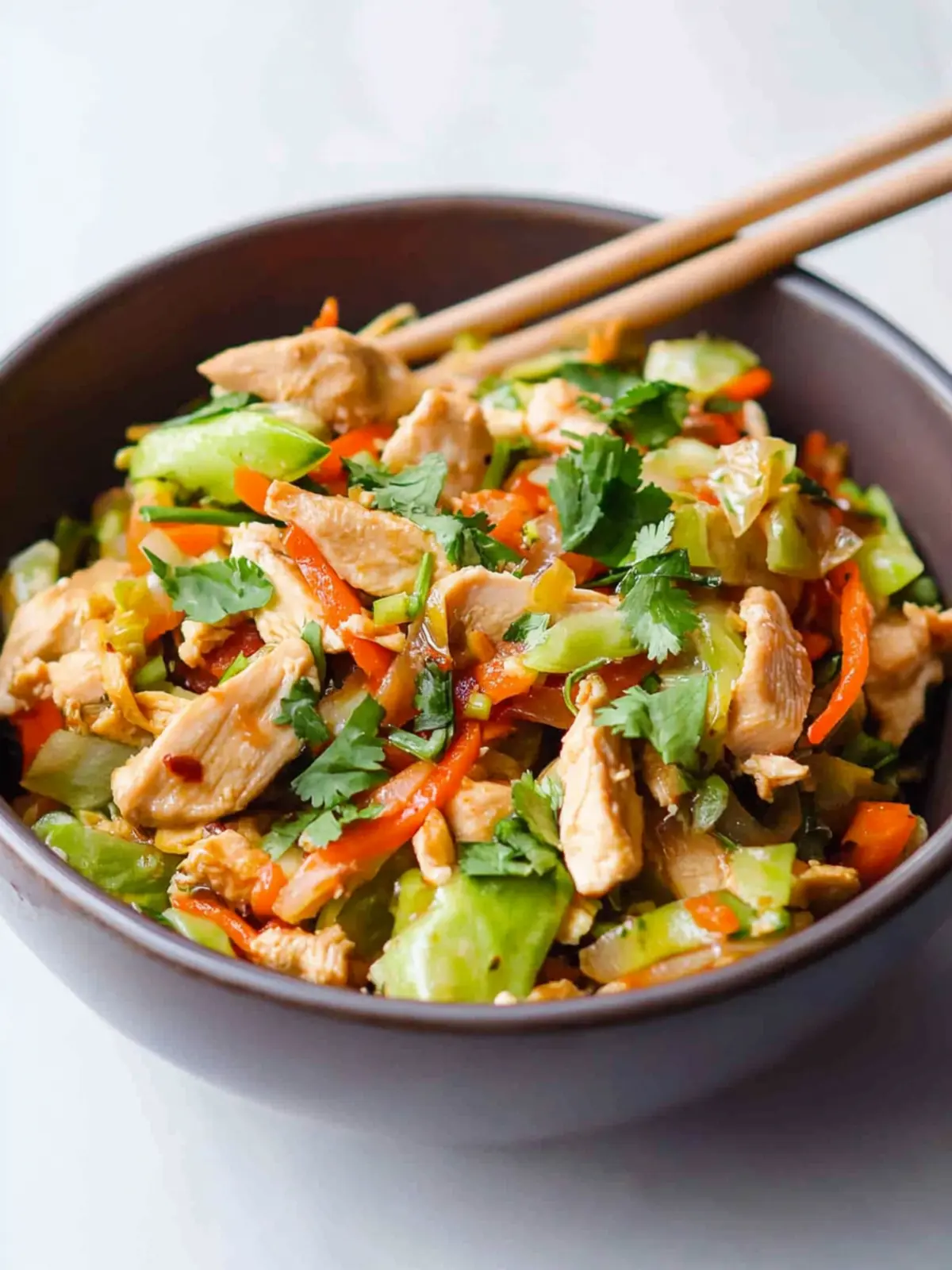 Healthy Egg Roll in a Bowl with Chicken in Just 20 Minutes 2 Healthy Egg Roll In A Bowl With Chicken