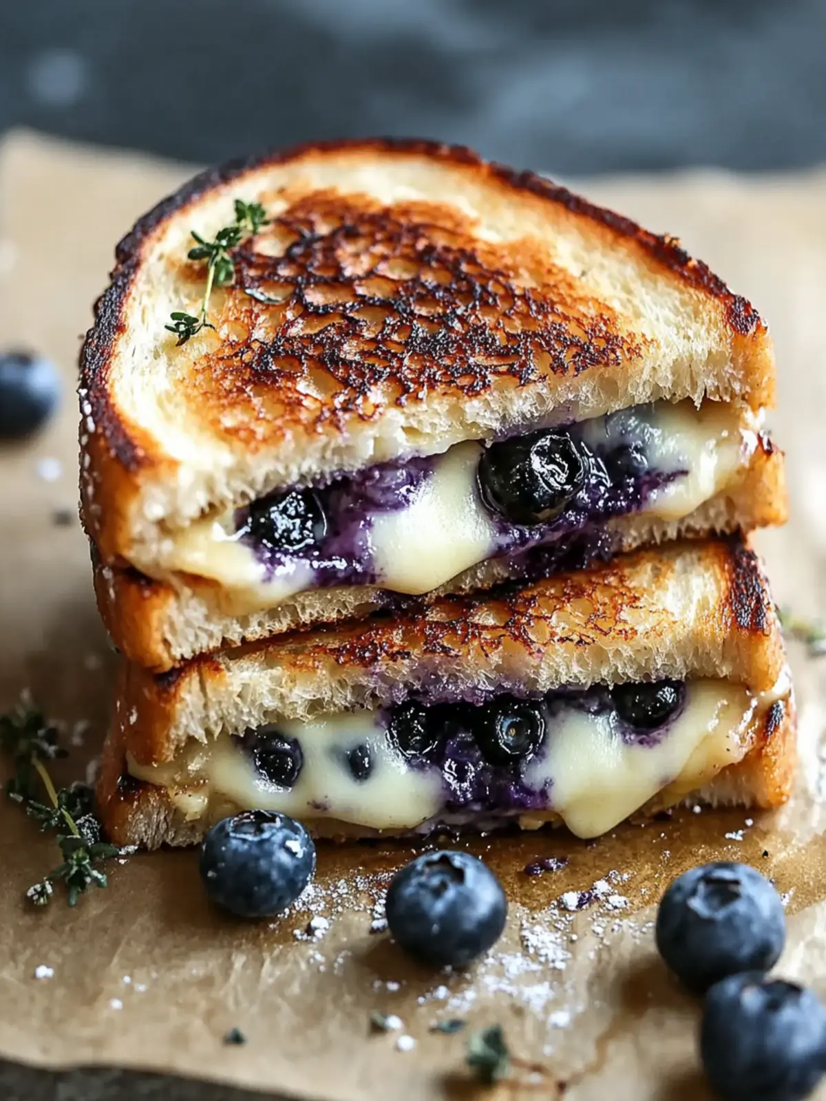 Crispy Blueberry Grilled Cheese for a Flavorful Twist 4 Crispy Blueberry Grilled Cheese