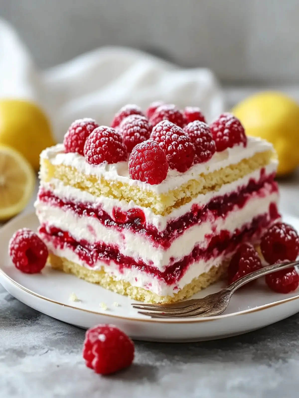 Delight Your Senses with Lemon Raspberry Icebox Cake Bliss 3 Delight Your Senses with Lemon Raspberry Icebox Cake