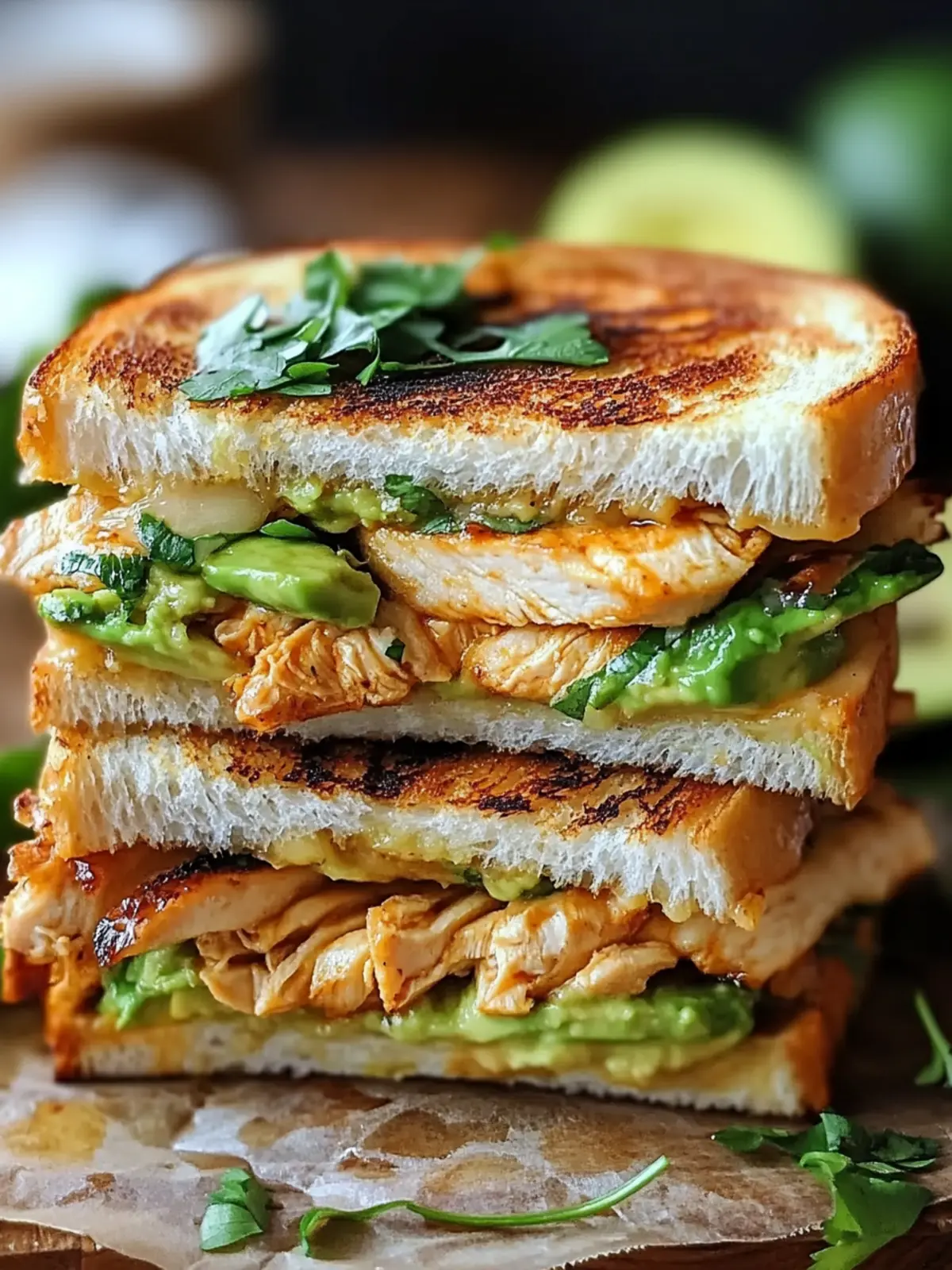 Mouthwatering Chicken Avocado Melt Sandwich for Quick Lunch Bliss 2 Chicken Avocado Melt Sandwich