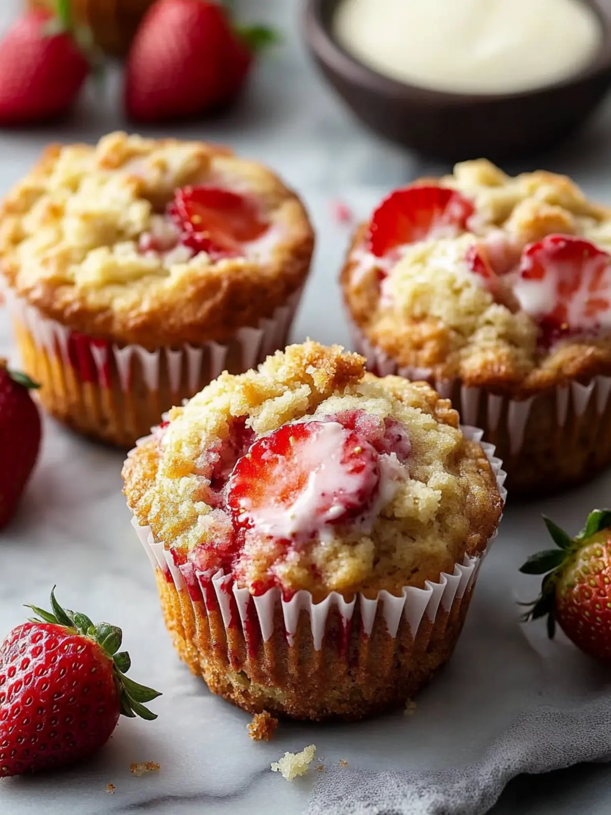 Strawberry Cream Cheese Muffins: Sweet, Creamy Bliss Awaits 4 Strawberry Cream Cheese Muffins: A Perfect Blend of Sweet and Creamy