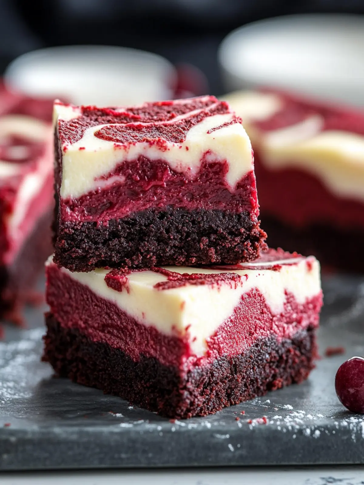 Melt-in-Your-Mouth Red Velvet Cheesecake Brownies Delight 2 Red Velvet Cheesecake Brownies