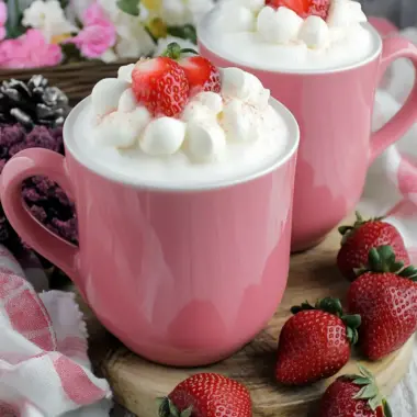 Indulge in Valentines Day Strawberry White Hot Cocoa Magic 9 Valentines Day Strawberry White Hot Cocoa!