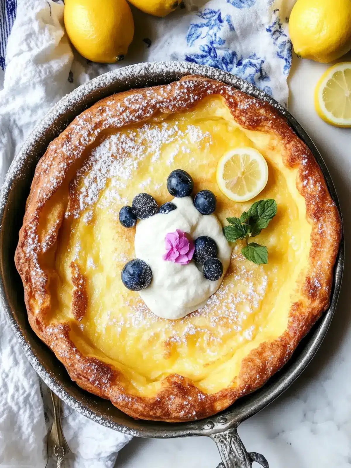 Lemony Dutch Baby Pancake with Lemon Curd for Joyful Mornings 4 Lemony Dutch Baby Pancake with Lemon Curd