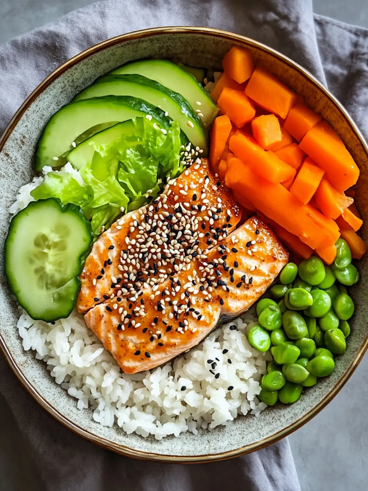 Flavor-Packed Sesame Crusted Salmon Bowl in Just 20 Minutes 3 Sesame Crusted Salmon Bowl