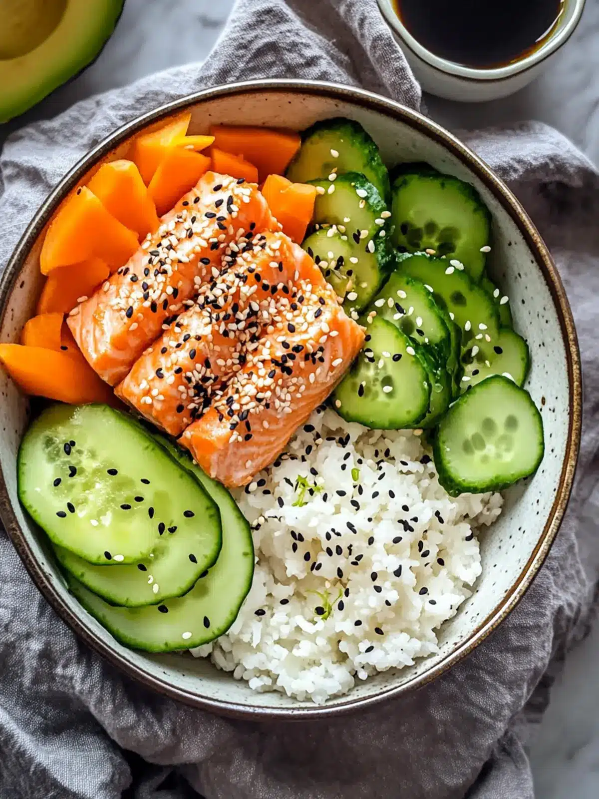Flavor-Packed Sesame Crusted Salmon Bowl in Just 20 Minutes 5 Sesame Crusted Salmon Bowl