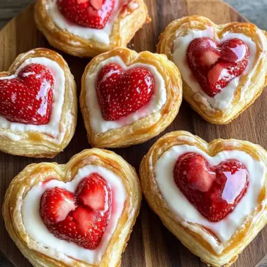 Delightful Strawberry Cream Cheese Heart Danishes for Blissful Brunch 9 Strawberry Cream Cheese Heart Danishes