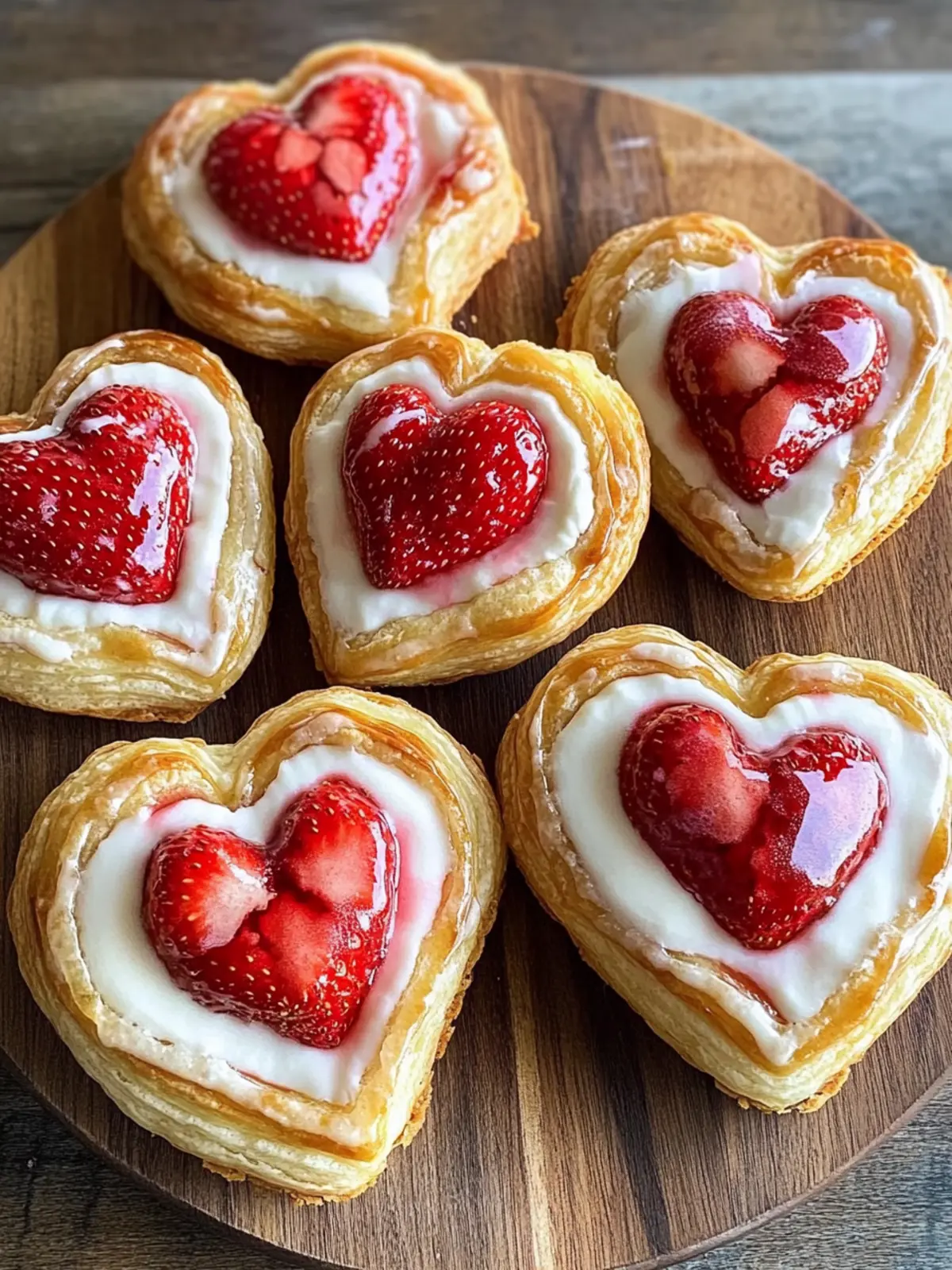 Delightful Strawberry Cream Cheese Heart Danishes for Blissful Brunch 5 Strawberry Cream Cheese Heart Danishes
