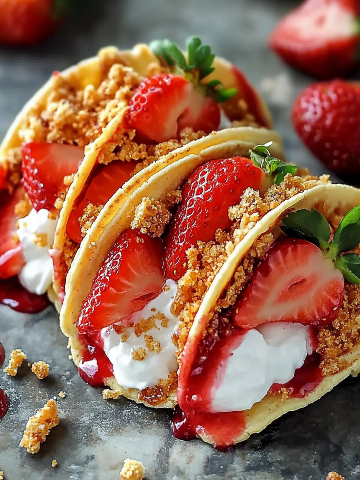 Strawberry Crunch Cheesecake Tacos: A Sweet Twist on Dessert 5 Strawberry Crunch Cheesecake Tacos