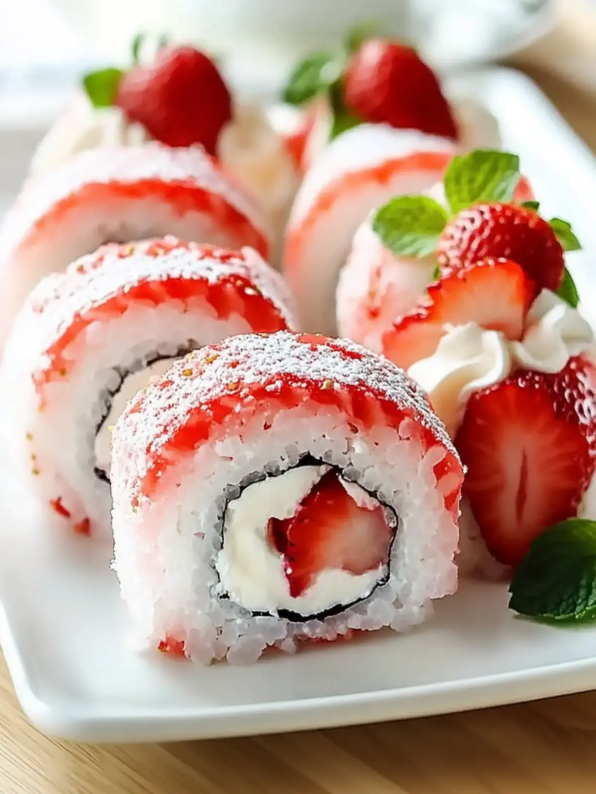 Delicious Strawberry Shortcake Sushi Roll Dessert Recipe You’ll Love 5 Creative & Cute Strawberry Shortcake Sushi Roll Dessert Recipe