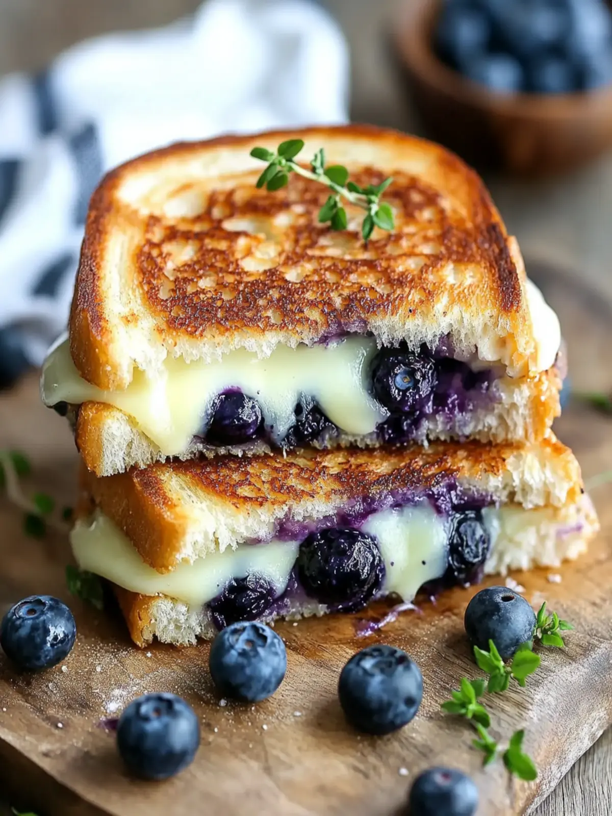 Crispy Blueberry Grilled Cheese for a Flavorful Twist 3 Crispy Blueberry Grilled Cheese