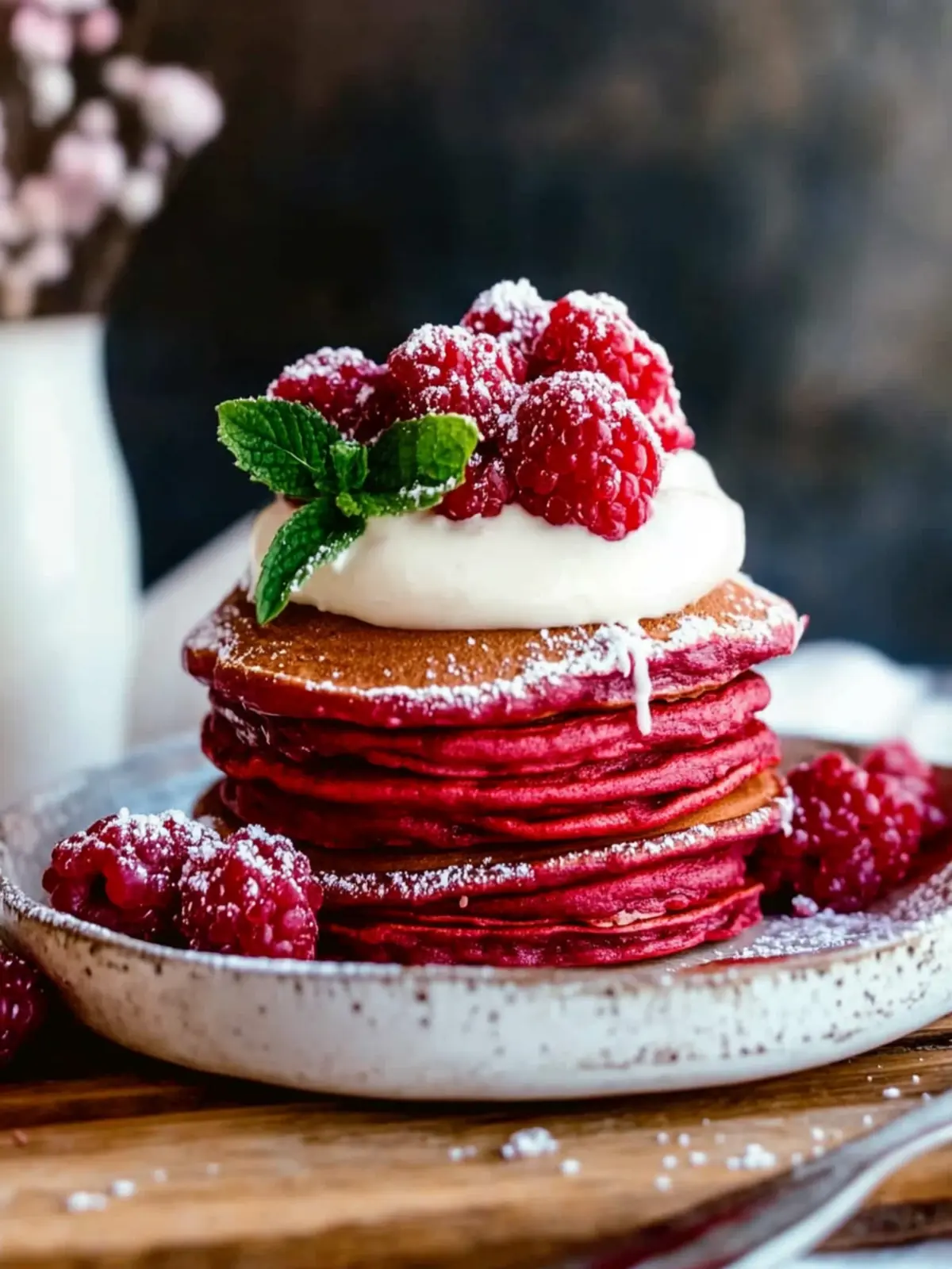 Irresistible Red Velvet Pancakes Recipe with Cream Cheese Bliss 4 Red Velvet Pancakes Recipe
