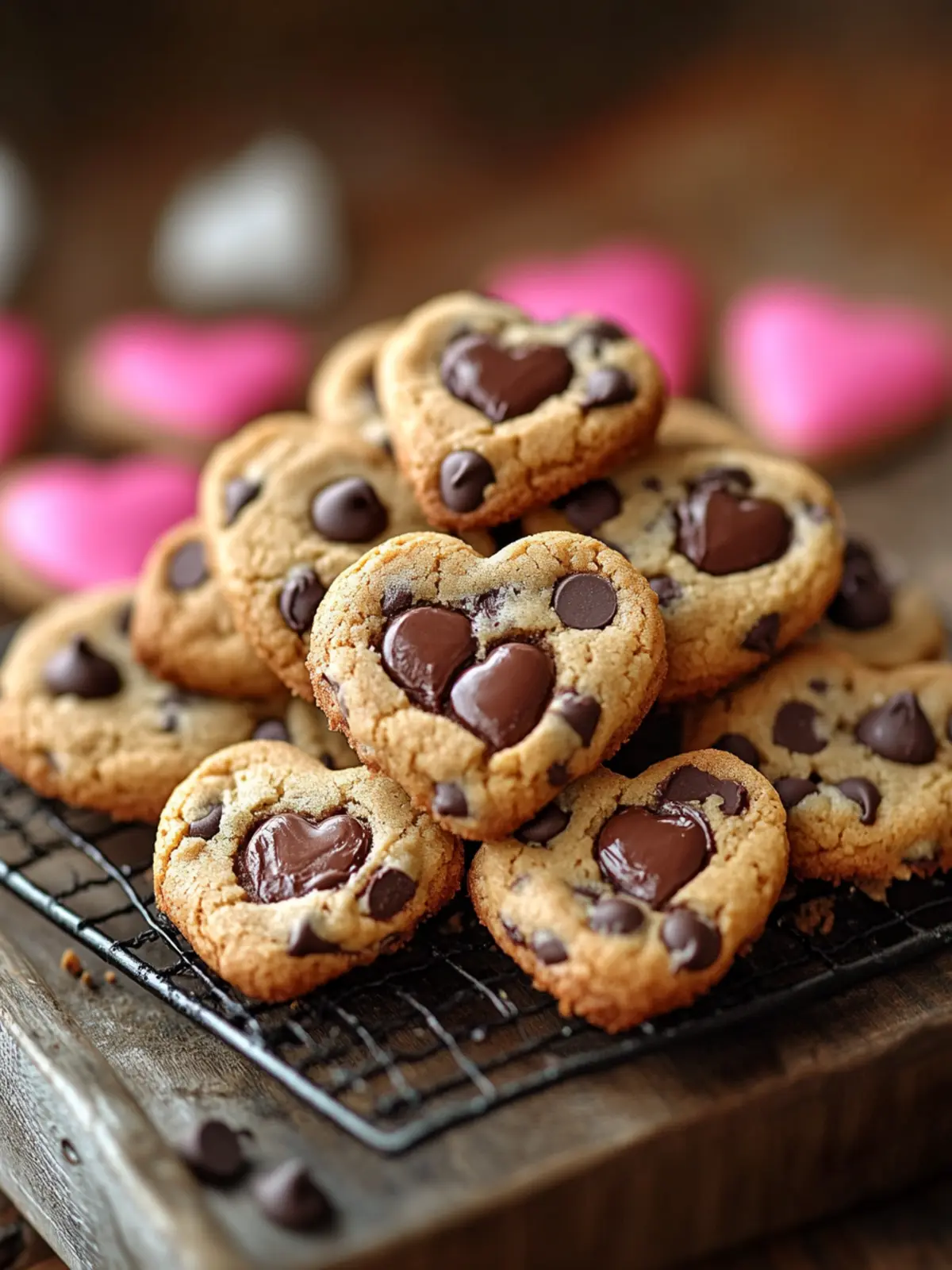 Heart-Shaped Chocolate Chip Cookies for Sweet Moments Together 4 Heart-Shaped Chocolate Chip Cookies