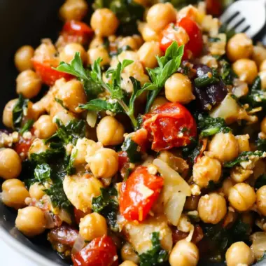 One-Pan Mediterranean Chickpea Dinner in 15 Minutes 10 One-Pan Mediterranean Chickpea Dinner