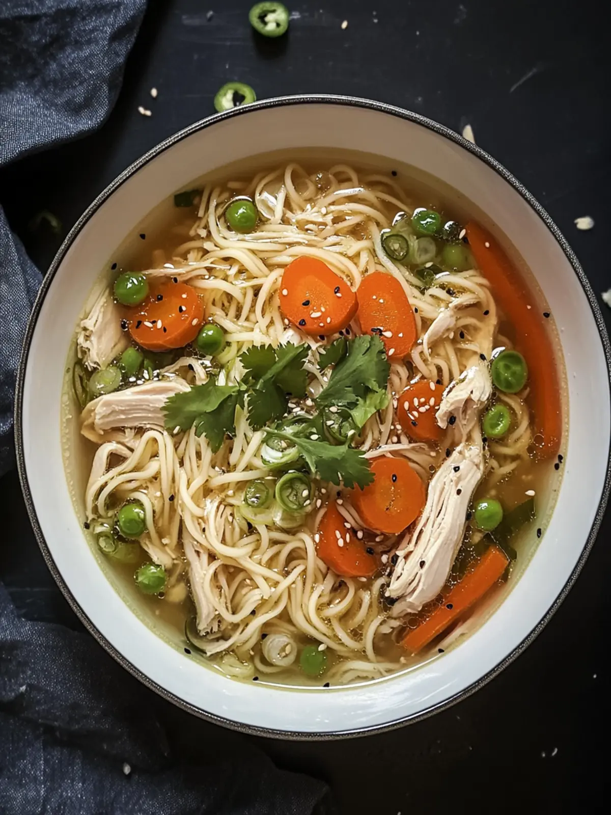 Cozy Up with Aromatic Ginger Scallion Chicken Noodle Soup 2 Aromatic Ginger Scallion Chicken Noodle Soup