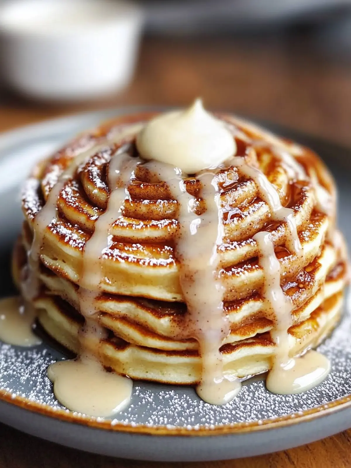 Irresistible Cinnamon Roll Pancakes for Weekend Brunch Happiness 2 Cinnamon Roll Pancakes