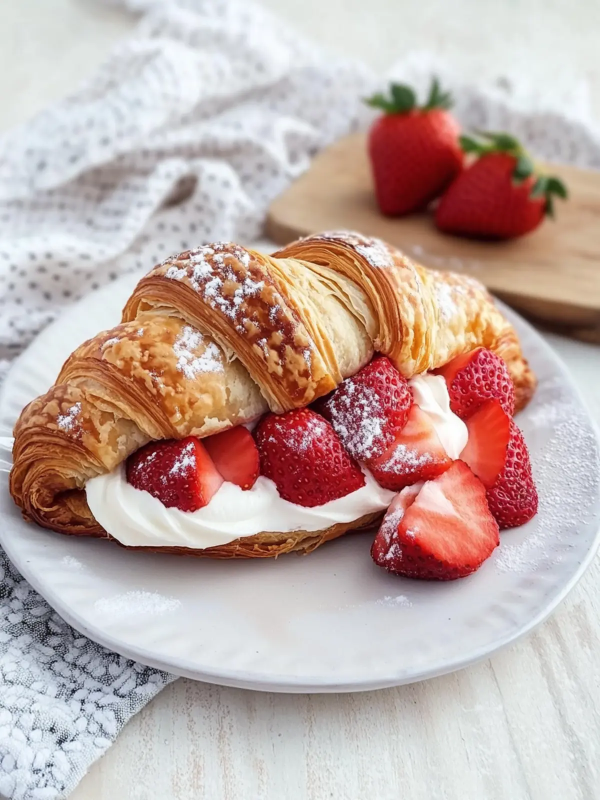 Sweet Strawberries and Cream Croissants for a Perfect Summer Indulgence 2 Strawberries and Cream Croissants