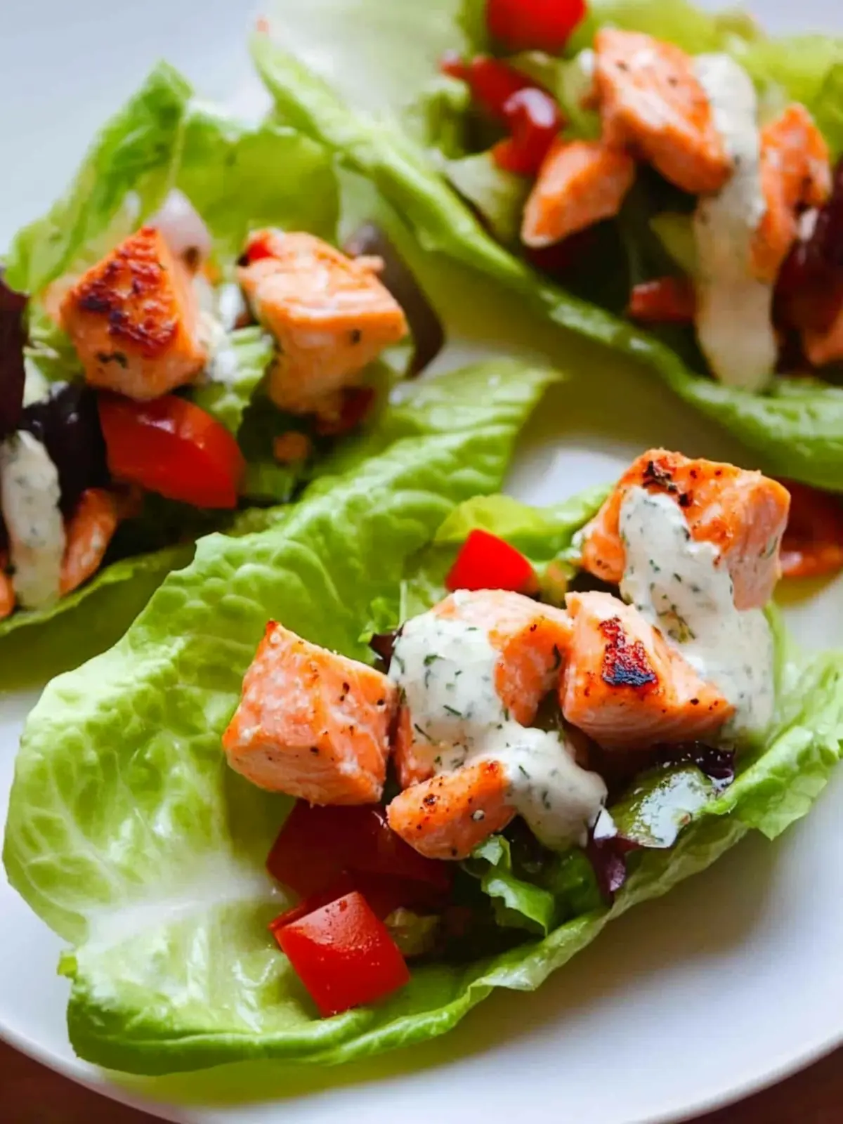 Clean Eating Salmon Lettuce Wraps for a Fresh, Flavorful Meal 4 Clean Eating Salmon Lettuce Wraps