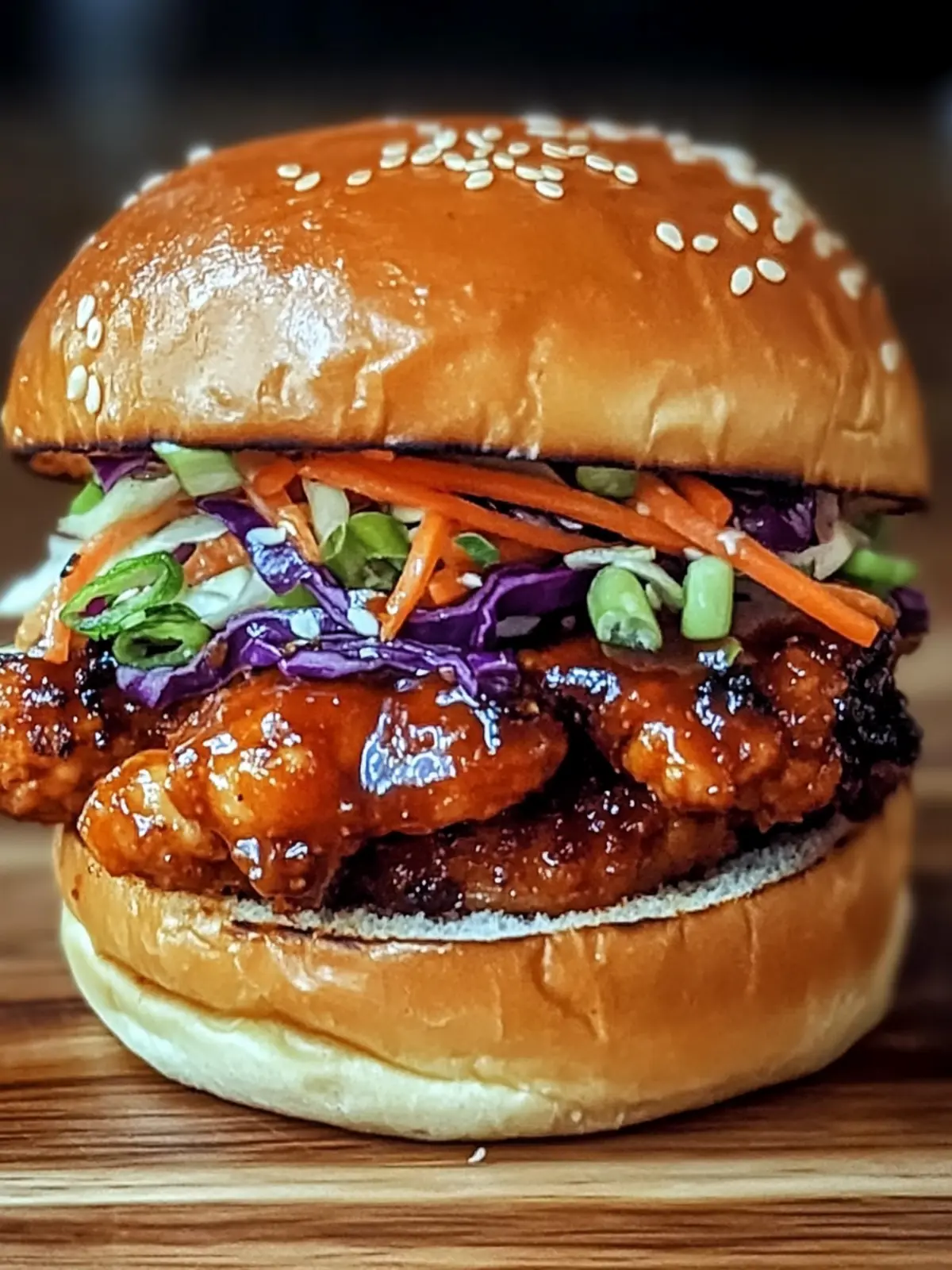 Savory Korean BBQ Chicken Sandwich with Crunchy Slaw Delight 3 Savory Korean BBQ Chicken Sandwich with Crunchy Slaw