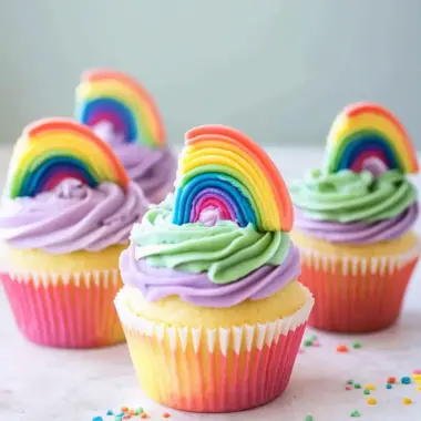 Make These Adorable Rainbow Cupcakes Super Quick and Fun! 9 Make These Adorable Rainbow Cupcakes Super Quick!