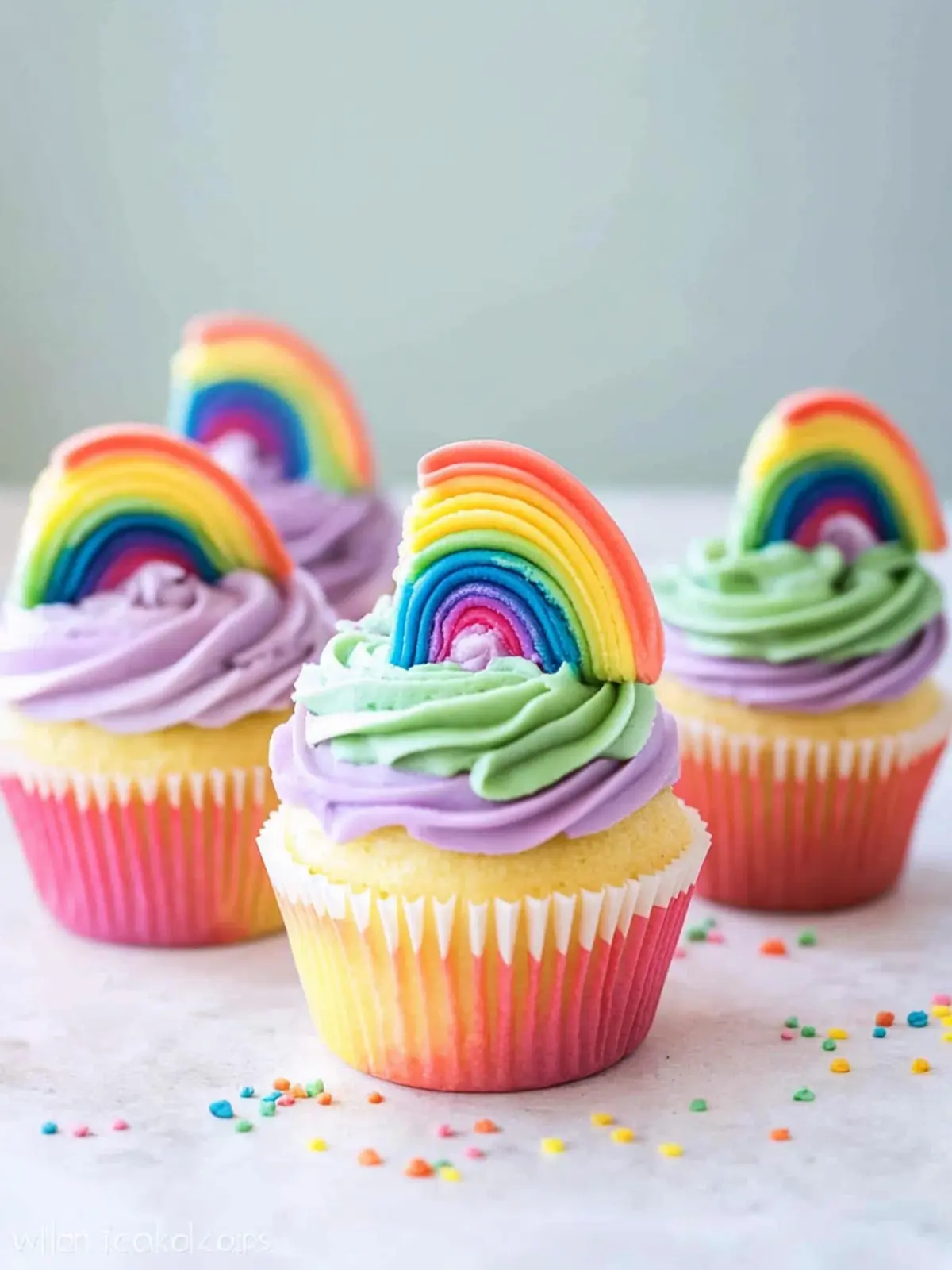 Make These Adorable Rainbow Cupcakes Super Quick and Fun! 5 Make These Adorable Rainbow Cupcakes Super Quick!