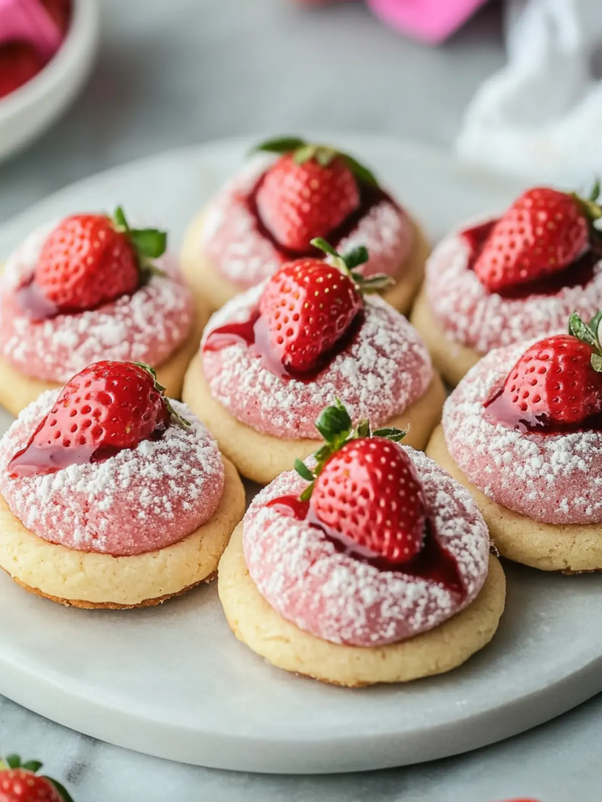 Strawberry Kiss Cookies: Soft, Sweet Delights to Share 3 Strawberry Kiss Cookies