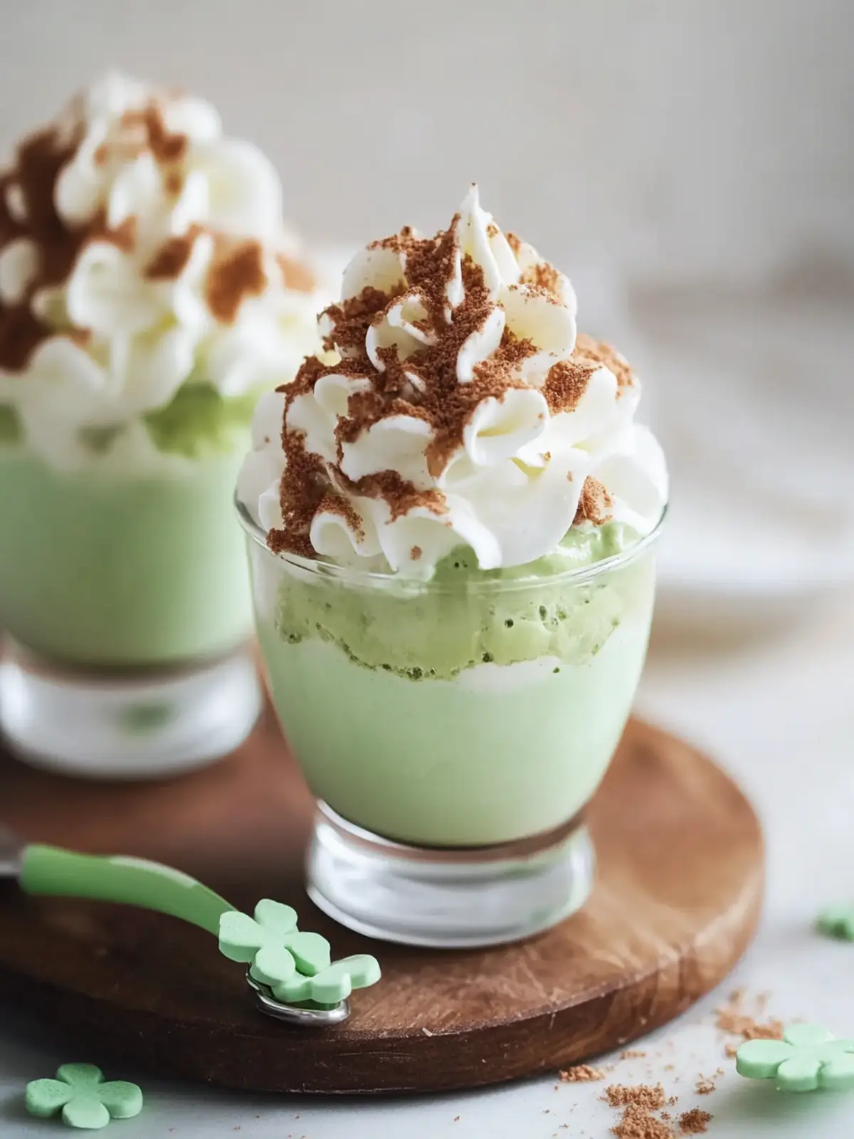Shamrock Shake Pudding Cups: Easy St. Patrick's Day Delight 3 Shamrock Shake Pudding Cups