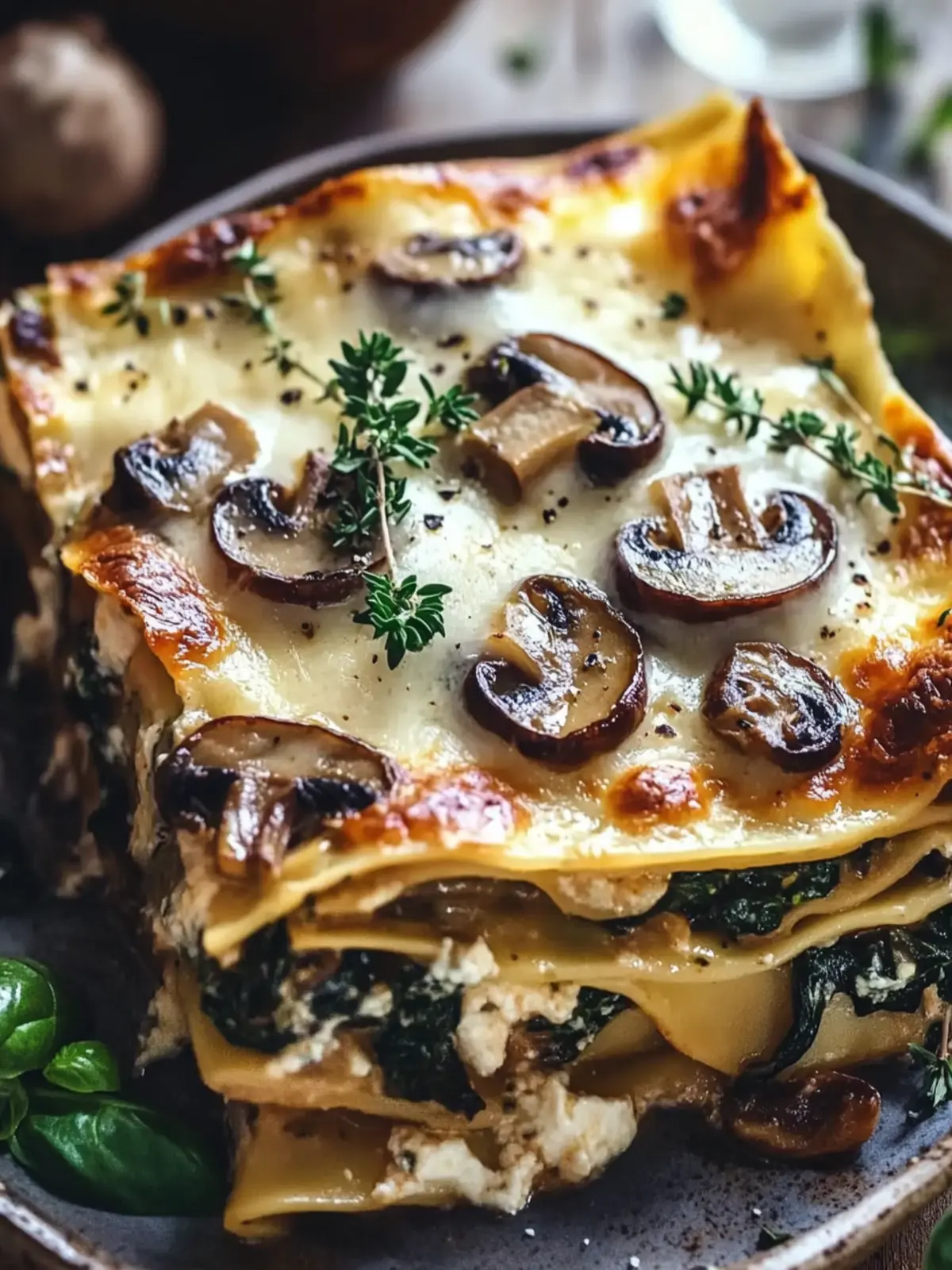 Mushroom and Spinach Lasagna: Comfort Food Bliss Awaits 3 Mushroom and Spinach Lasagna