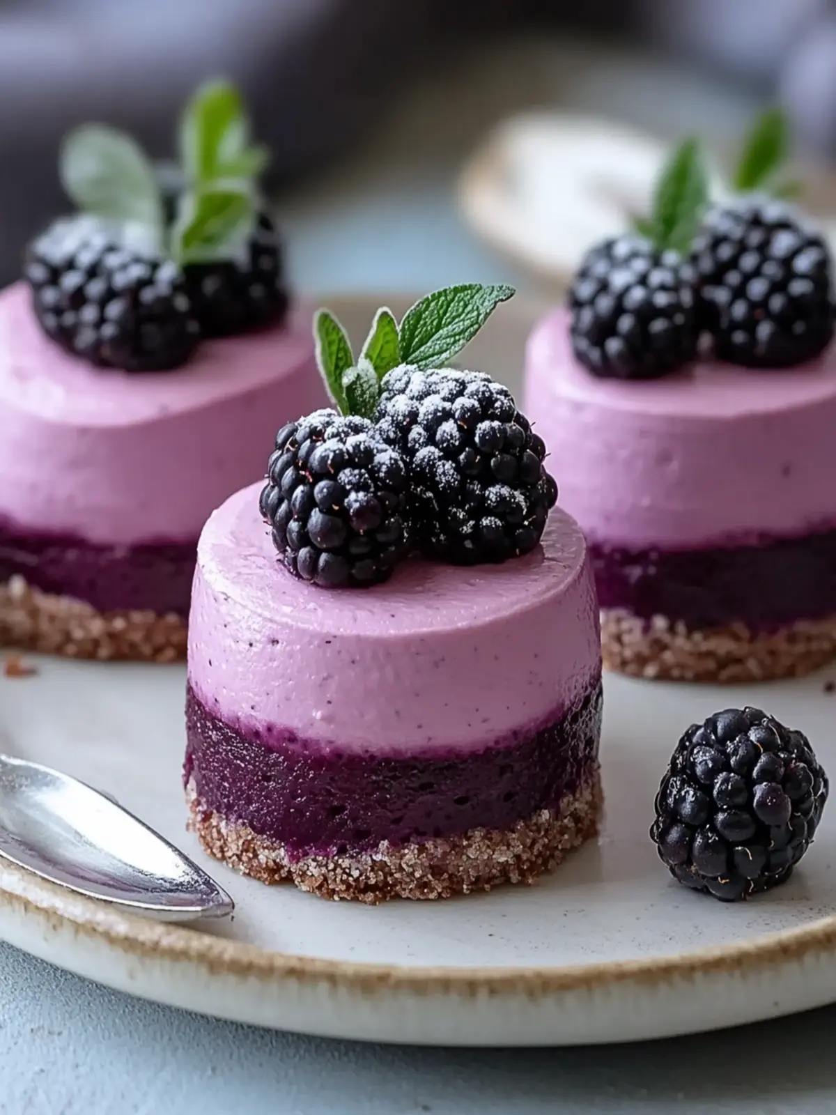 Mini Blackberry Mousse Cakes: Your New Favorite Elegant Treat 5 Mini Blackberry Mousse Cakes