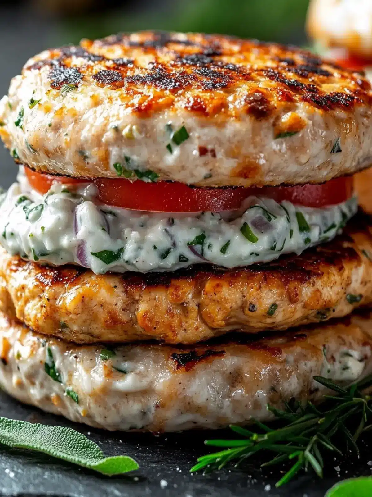 Savor Juicy Greek Chicken Burgers with Tzatziki Bliss Today 4 Juicy Greek Chicken Burgers with Tzatziki Bliss