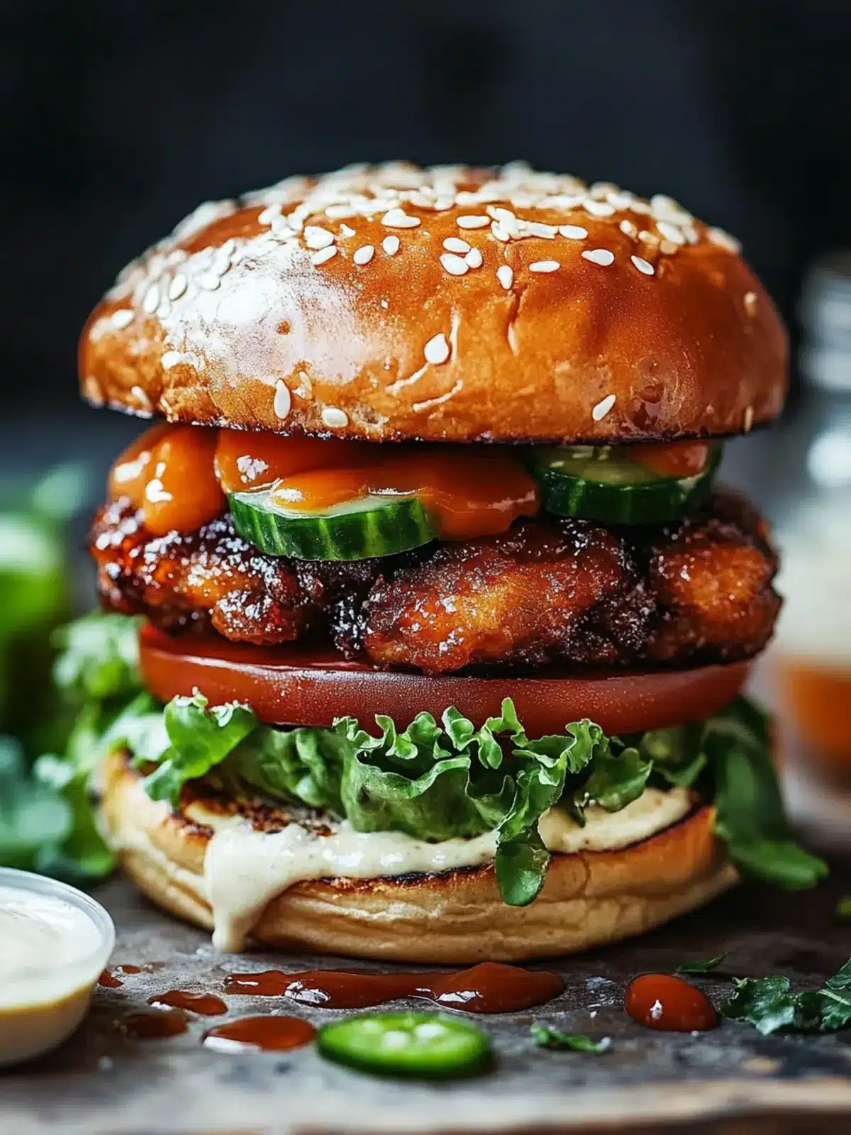 Sticky Crispy Kipburger: Sweet & Savory Delight at Home 4 Sticky Crispy Kipburger