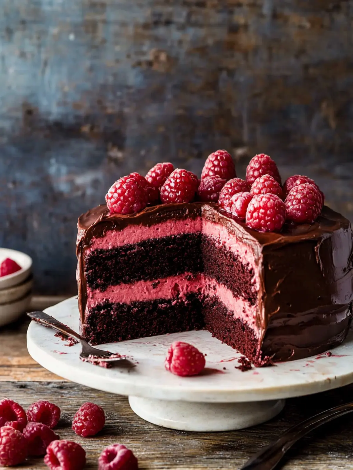 Decadent Chocolate Raspberry Cake for Sweet Celebrations 2 Chocolate Raspberry Cake