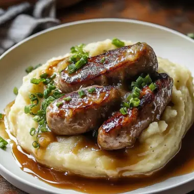 Hearty Irish Bangers and Mash with Rich Onion Gravy Magic 10 Irish Bangers and Mash