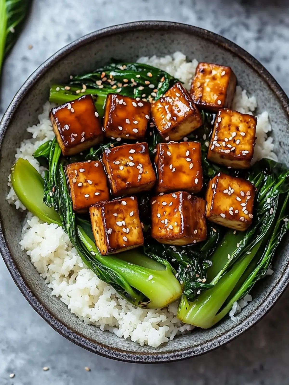 Ginger-Sesame Glazed Tofu & Bok Choy Stir Fry in 35 Minutes 5 Ginger-Sesame Glazed Tofu & Bok Choy Stir Fry