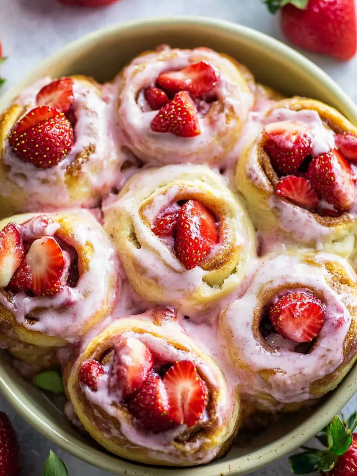 Strawberry Cinnamon Rolls That’ll Change Your Breakfast Game 2 Strawberry Cinnamon Rolls