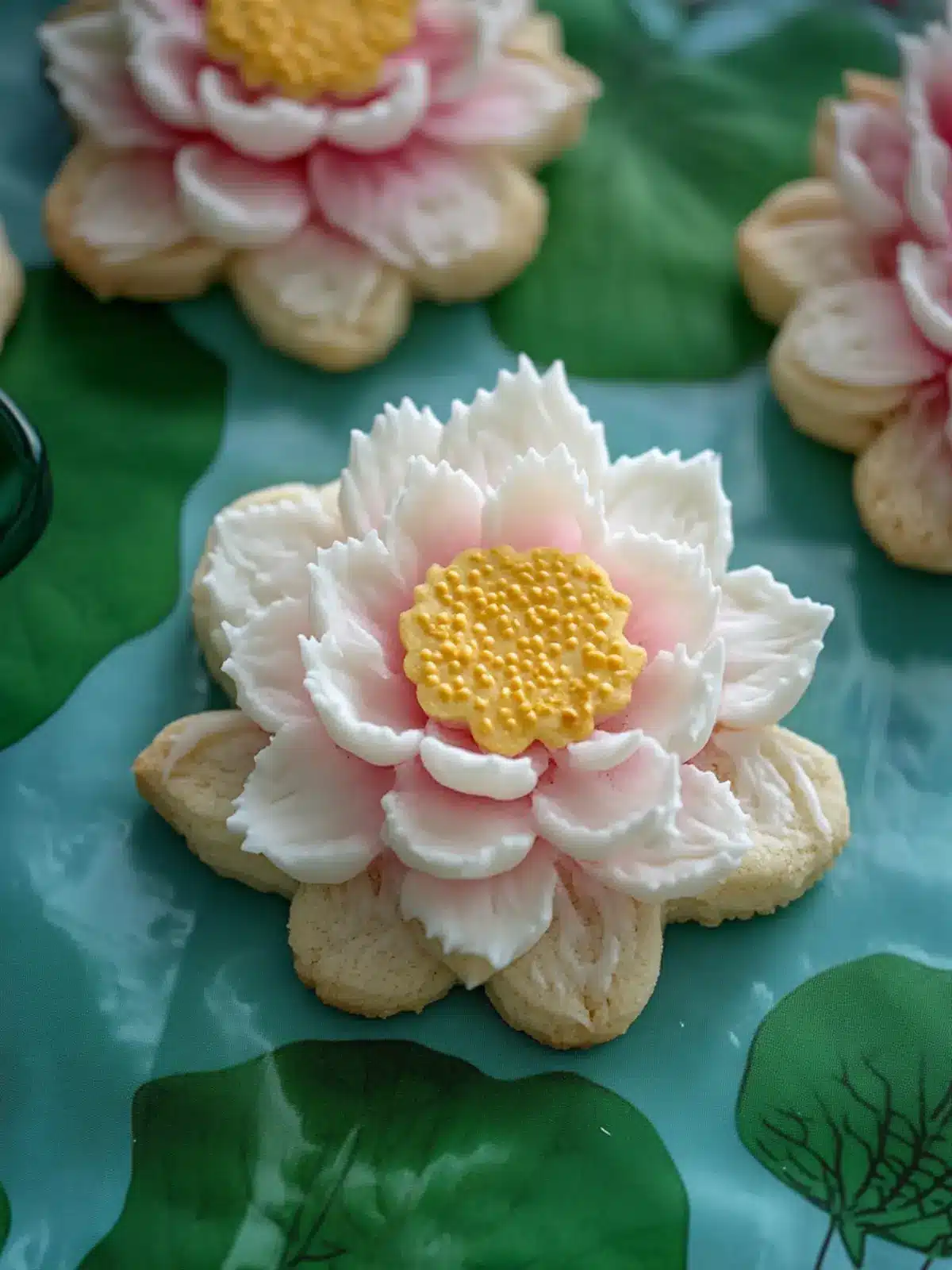 Delightful Lotus Flower Cookies Inspired by Percy Jackson 3 Lotus Flower Cookies Inspired by Percy Jackson