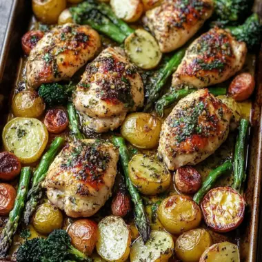 Sheet Pan Garlic Butter Chicken and Veggies for Effortless Dinners 9 Sheet Pan Garlic Butter Chicken and Veggies